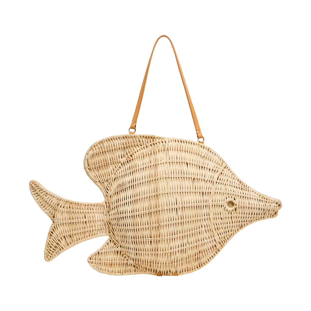 The Paros Rattan Fish Tote – FORTY FIVE TEN
