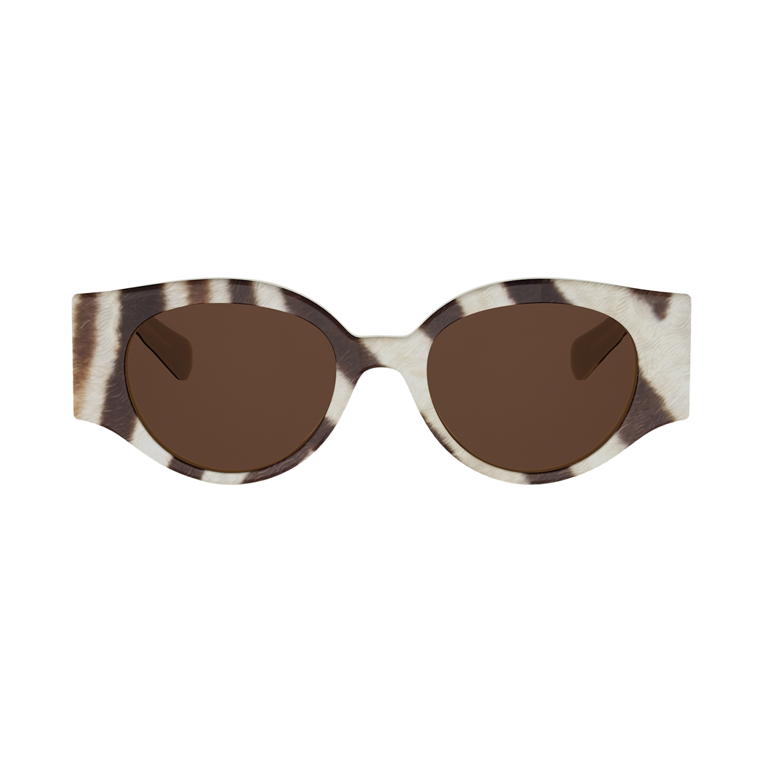 Triomphe Stamp Round Sunglasses