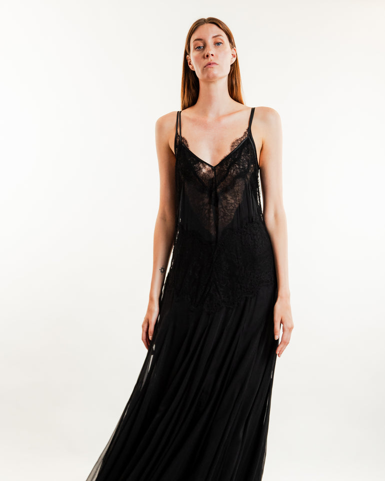 Eugenia Maxi Dress | On-Model full body view of Eugenia Maxi Dress HEIRLOME