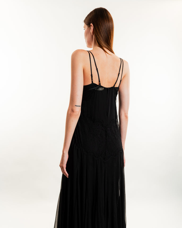 Eugenia Maxi Dress | On-Model back view of Eugenia Maxi Dress HEIRLOME