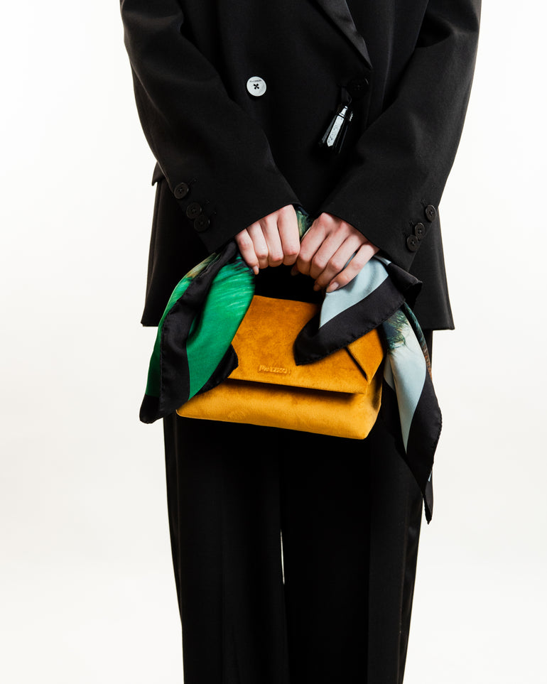 Velvet Midi Twister Bag | On-Model view of Velvet Midi Twister Bag JW ANDERSON