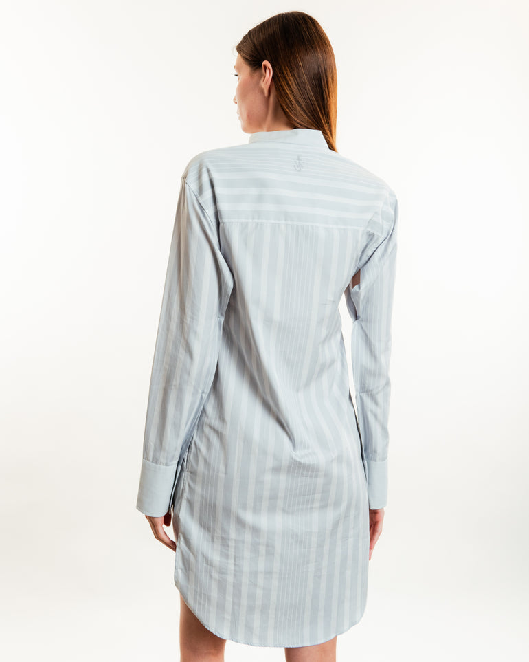 Belted Tuxedo Shirtdress | On-Model view of Belted Tuxedo Shirtdress JW ANDERSON