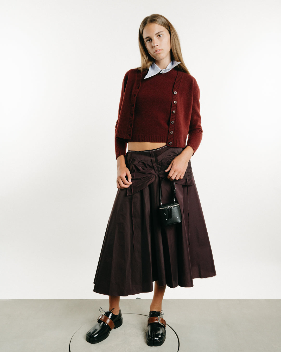 【Maison Margiela】 バーガンディ Tabi County ローファー Tabi County Combat Loafers – FORTY FIVE TEN